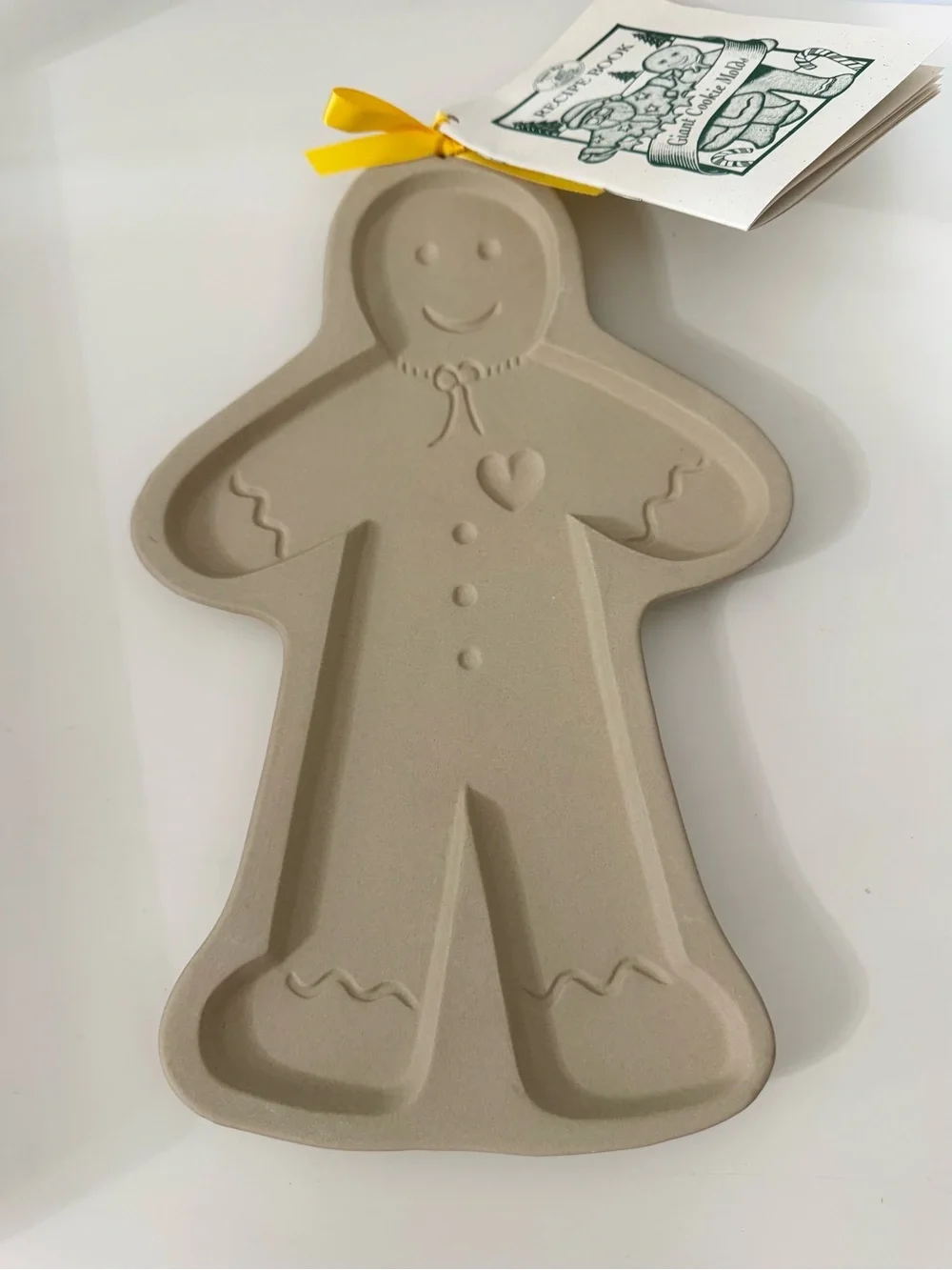 BROWN BAG Cookie Art 1997 Giant Gingerbread Man Cookie Mold w/Recipe Book & Box